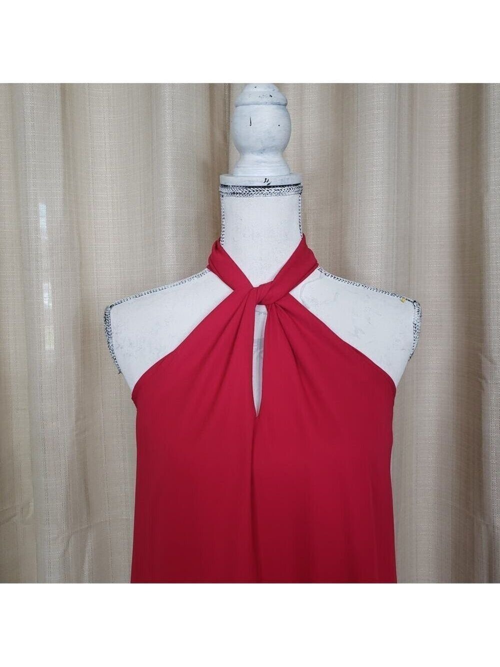 Soprano Women's Red Halter Mini Dress Size XS - Picture 3 of 8
